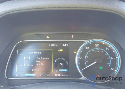 2019 Nissan Leaf Sl Plus из США, поврежденный, VIN 1N4BZ1CP9KC313133